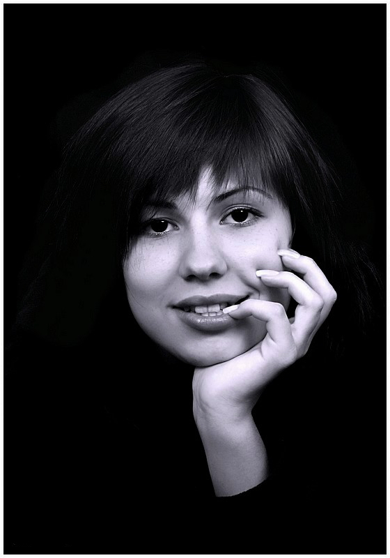 photo "Portret 722007" tags: portrait, black&white, woman