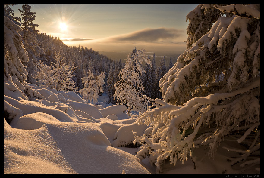 фото "гора Белая / 0165_0106" метки: пейзаж, горы, зима