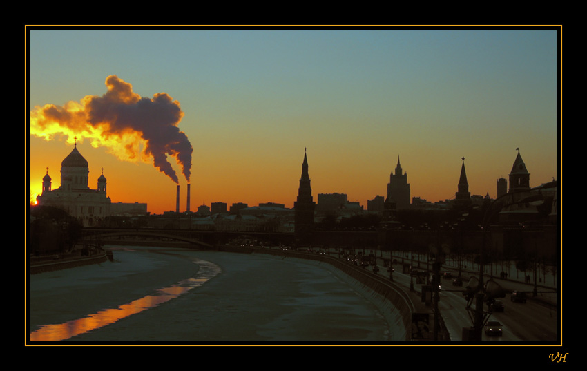 photo "Sunset above Moscow" tags: landscape, architecture, sunset