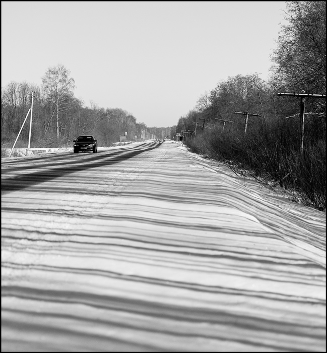 фото "Жизнь полос и линий" метки: пейзаж, черно-белые, зима