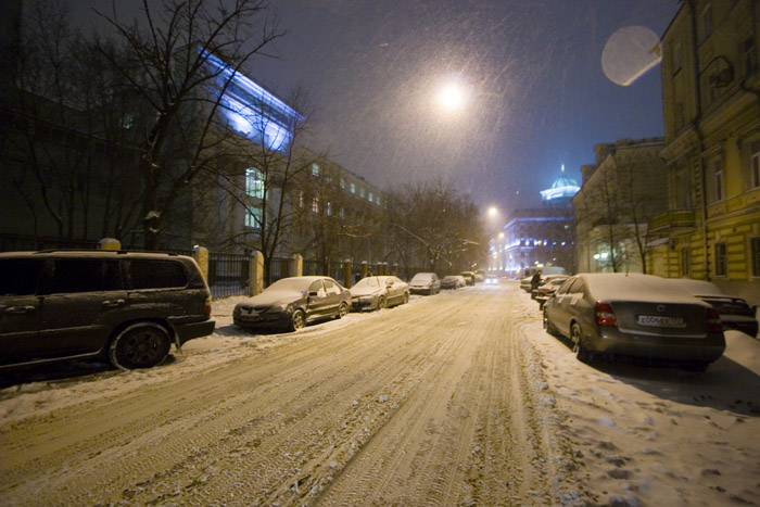 photo "Povarskaya str." tags: landscape, night, winter