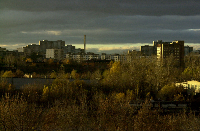 photo "industrial mood" tags: landscape, panoramic, sunset