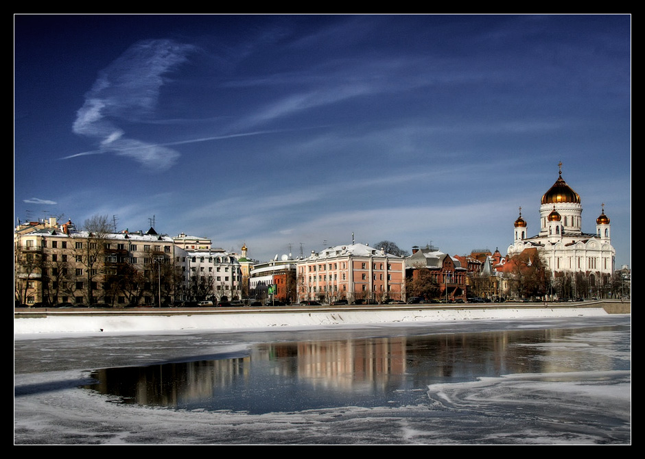 фото "Лёд и птица" метки: архитектура, пейзаж, зима