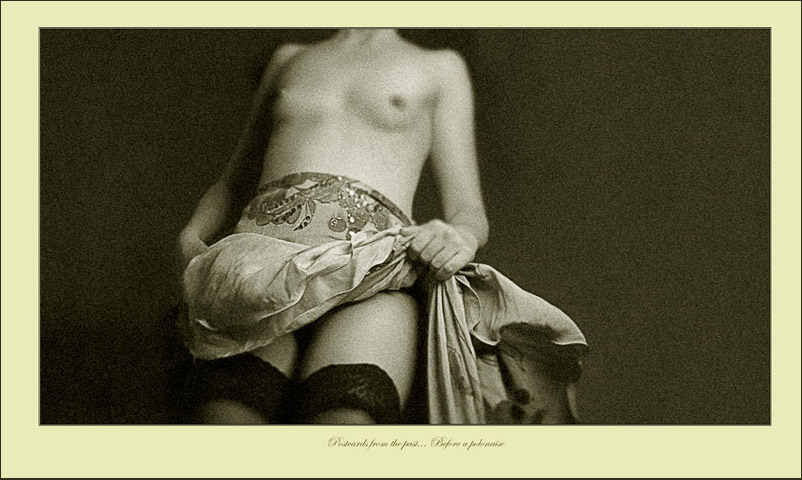 photo "Postcards from the past...Before a polonaise" tags: glamour, portrait, nude, woman