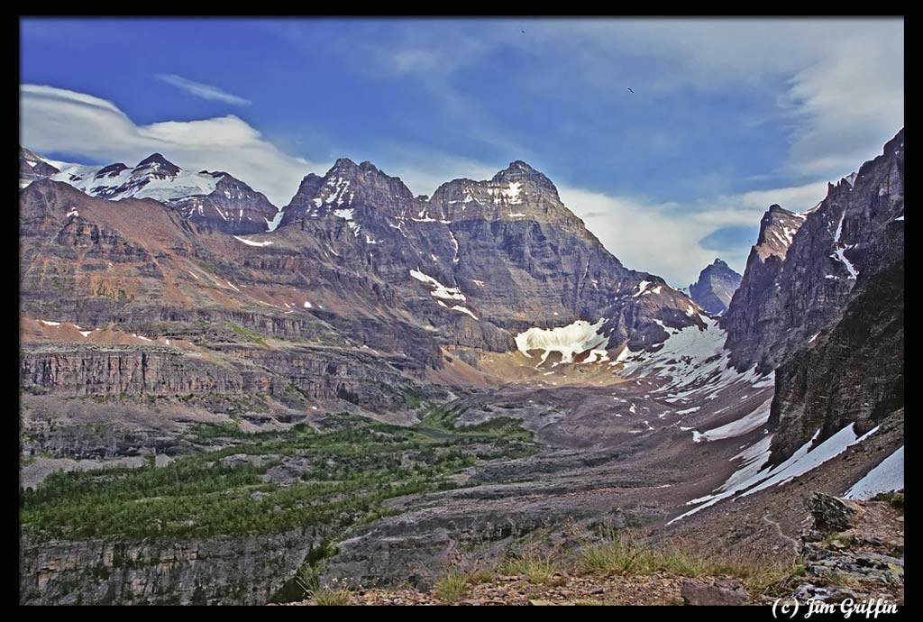 photo "A look back at our walk from Lake Obapin" tags: landscape, mountains, summer