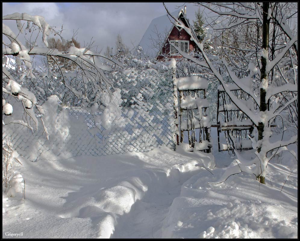 photo "In the country (La Dacha)" tags: landscape, winter