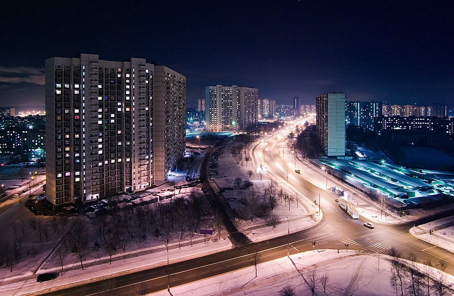 фото "Москва. Литовский бульвар" метки: архитектура, пейзаж, ночь