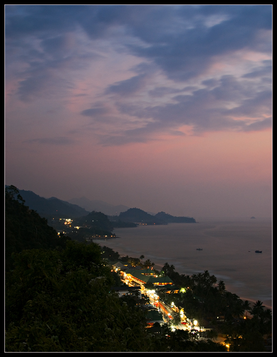 photo "Evening lights" tags: landscape, mountains, sunset