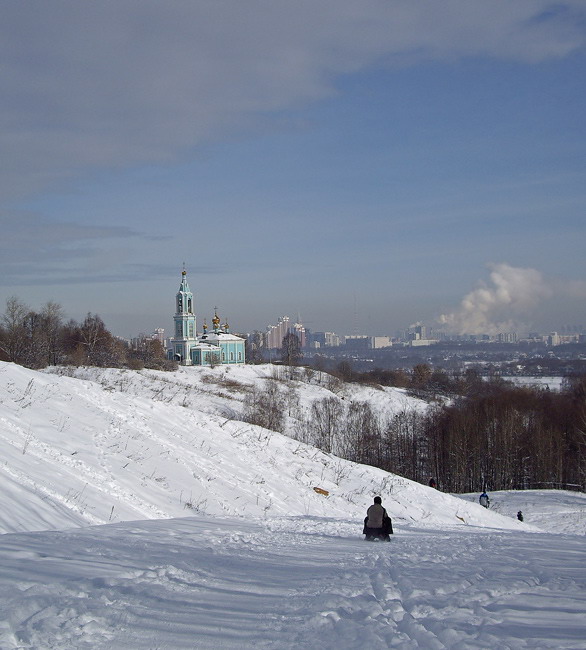 фото "А над городом дымка((" метки: пейзаж, зима