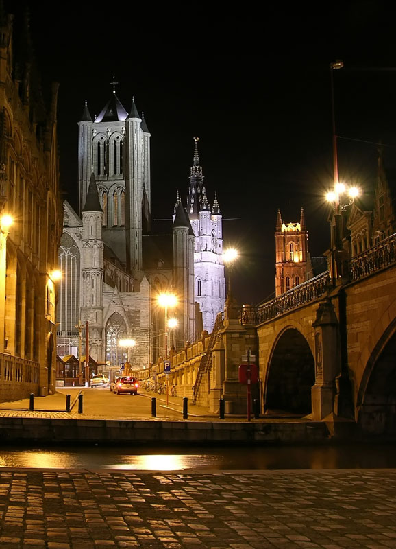 photo "Gent. St. Nikolas rathaus veiw" tags: architecture, landscape, 