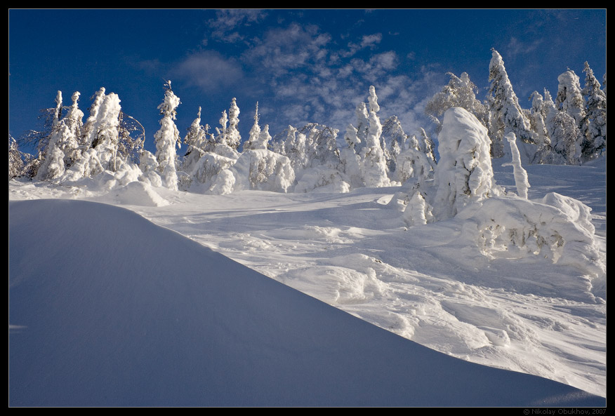 photo "Deep Blue / 167_0084" tags: landscape, mountains, winter