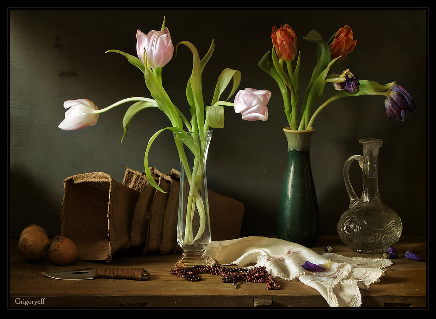 photo "Still life with tulips" tags: still life, 