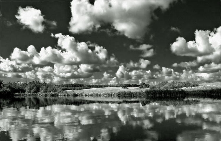 фото "на просторе" метки: пейзаж, вода, облака