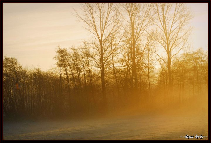 photo "misty sunday morning" tags: landscape, sunset, winter