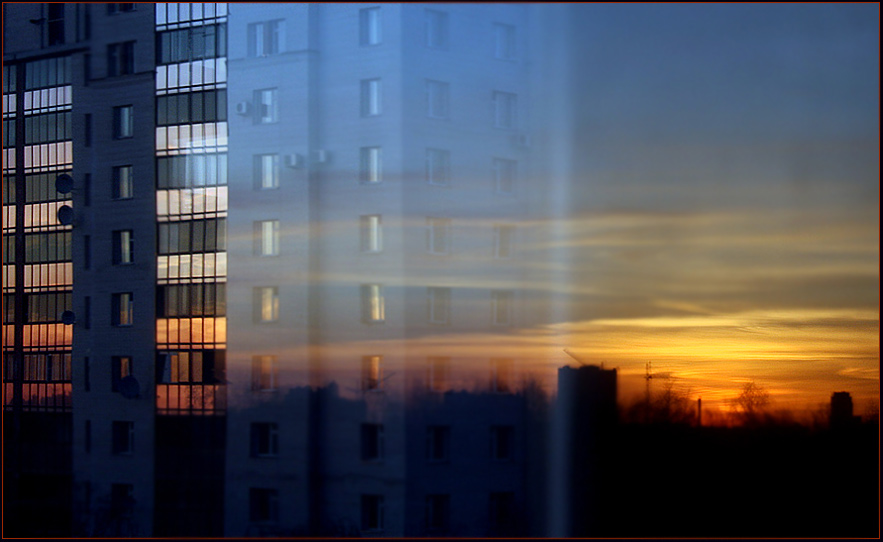 photo "Ghost" tags: architecture, landscape, sunset