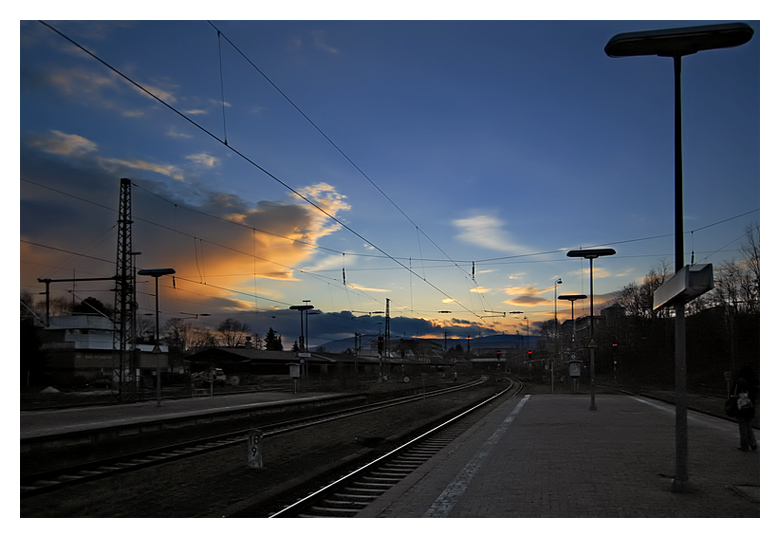 photo "the train is gone" tags: landscape, travel, sunset