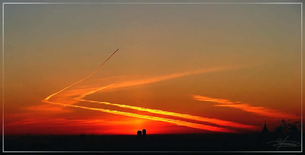 photo "Hieroglyph." tags: landscape, clouds, sunset