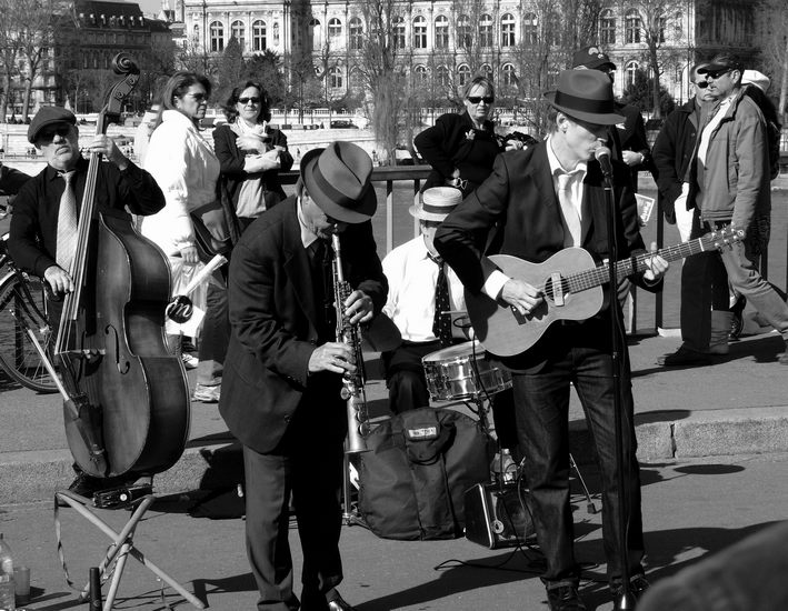 photo "Jazz-band" tags: reporting, black&white, 