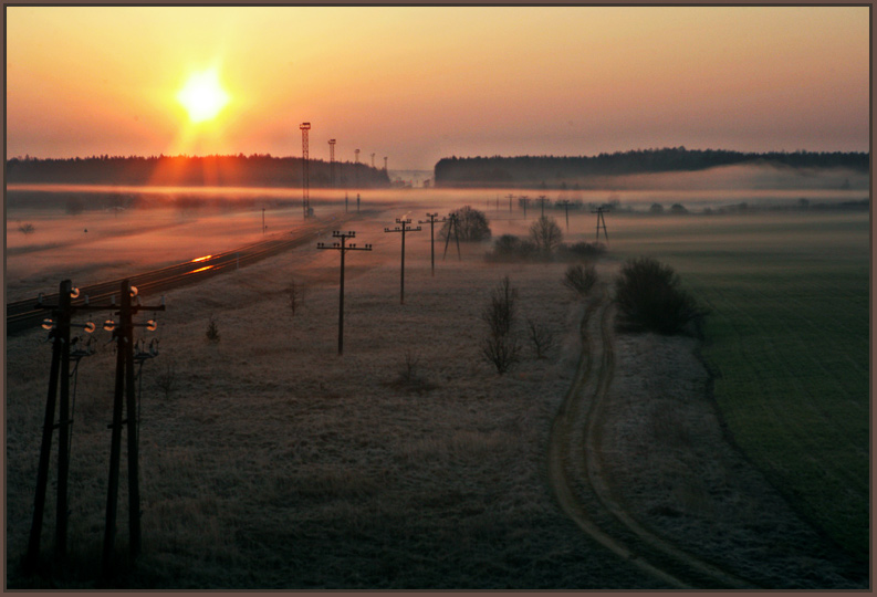 photo "Roads and morning" tags: landscape, spring, sunset