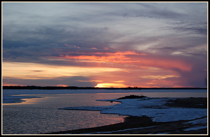 photo "The colours of the Easter sunset" tags: landscape, spring, sunset