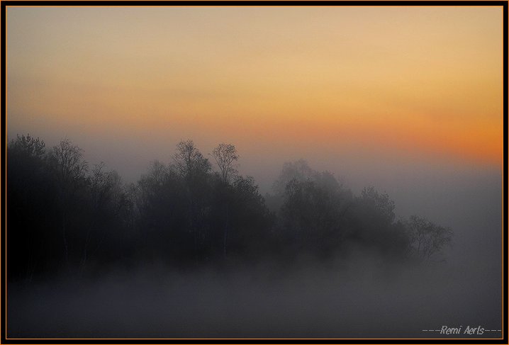 фото "misty sunup" метки: пейзаж, весна, закат