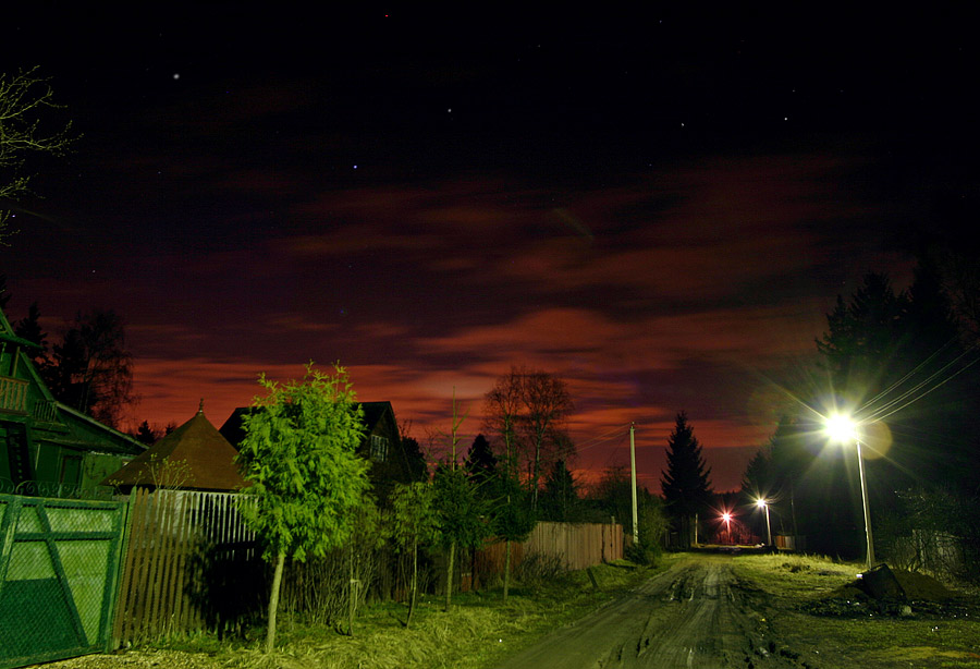 фото "Улица Энгельса" метки: пейзаж, ночь