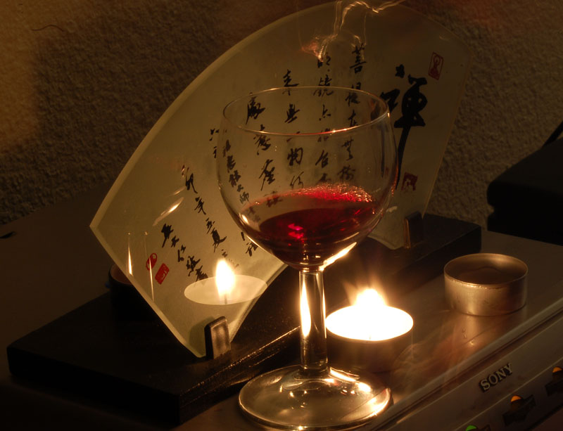 photo "wine&candle" tags: , 