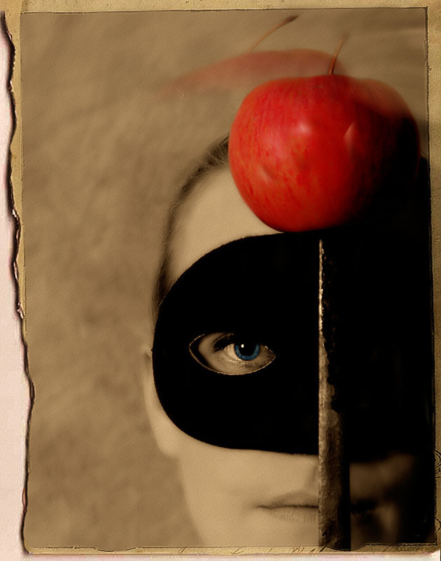 photo "Eys And Apple" tags: portrait, woman