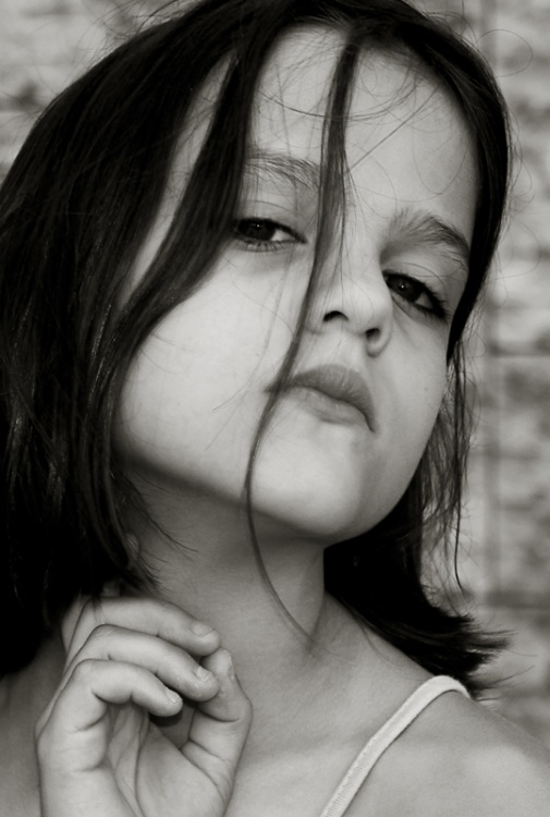 photo "Mafalda II" tags: portrait, black&white, children