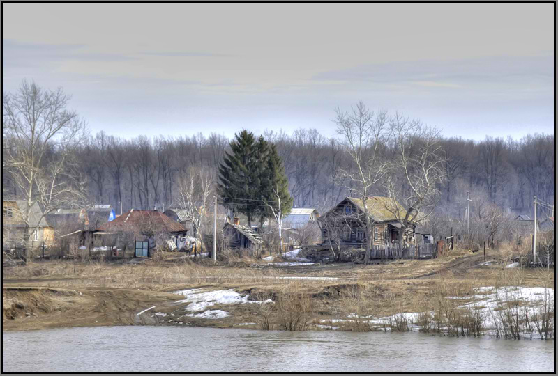 фото "Деревня Дудкино весной..." метки: архитектура, пейзаж, 