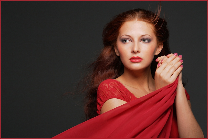 photo "Lady in red" tags: portrait, glamour, woman