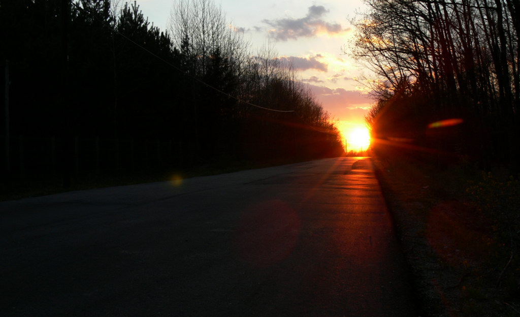 photo "The Road" tags: landscape, sunset