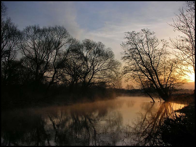 photo "Cold april morning" tags: landscape, spring, sunset