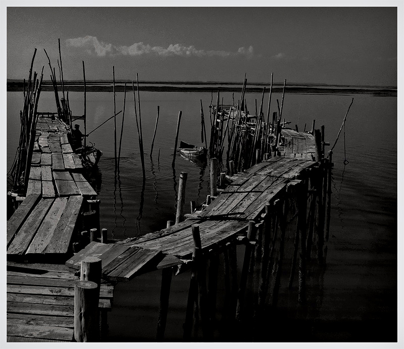 photo "wharf scenes #5" tags: black&white, 