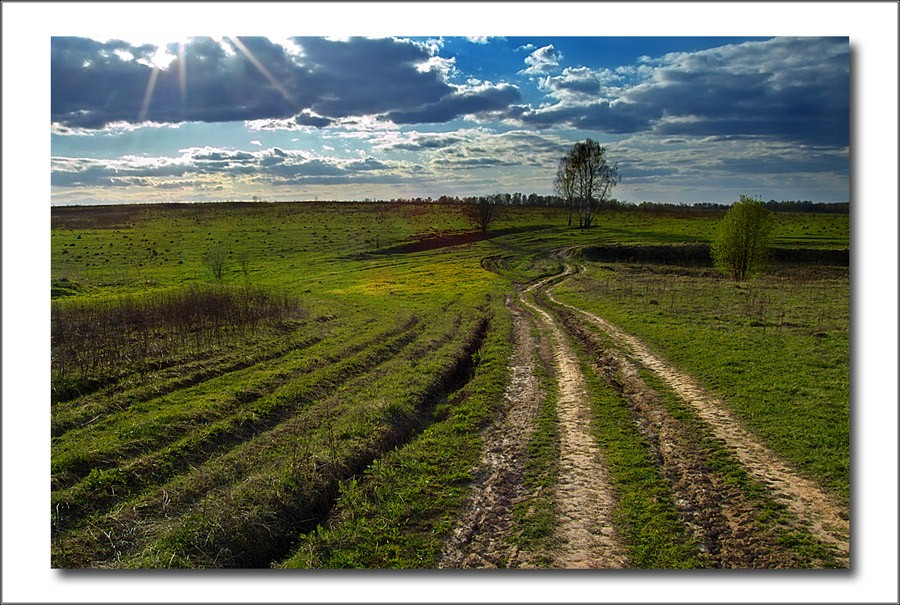 фото "Эх, дороги.." метки: пейзаж, весна, облака