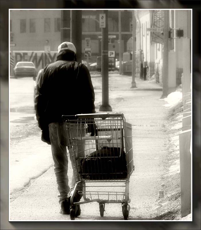 photo "Homeless in Winnipeg" tags: reporting, black&white, 