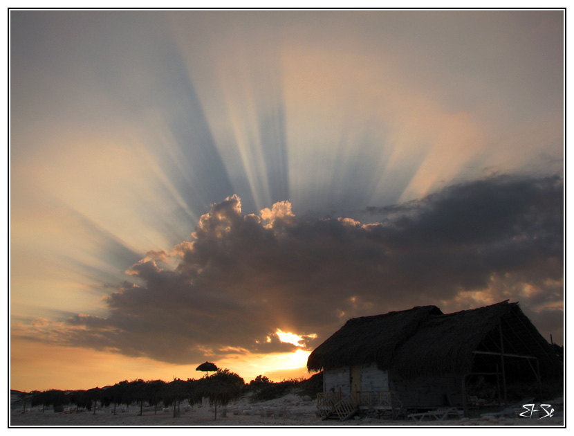 photo "Cuban fan" tags: travel, landscape, North America, sunset