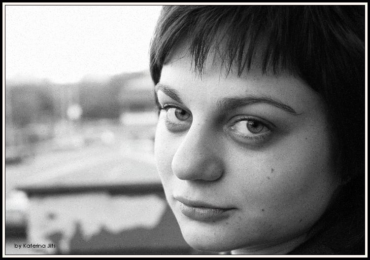 photo "Жанна" tags: portrait, black&white, woman