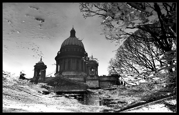 фото "весенний"Исаакий", смотрим наоборот" метки: пейзаж, архитектура, 