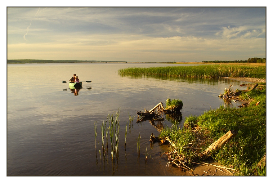 photo "warm evening" tags: landscape, sunset, water