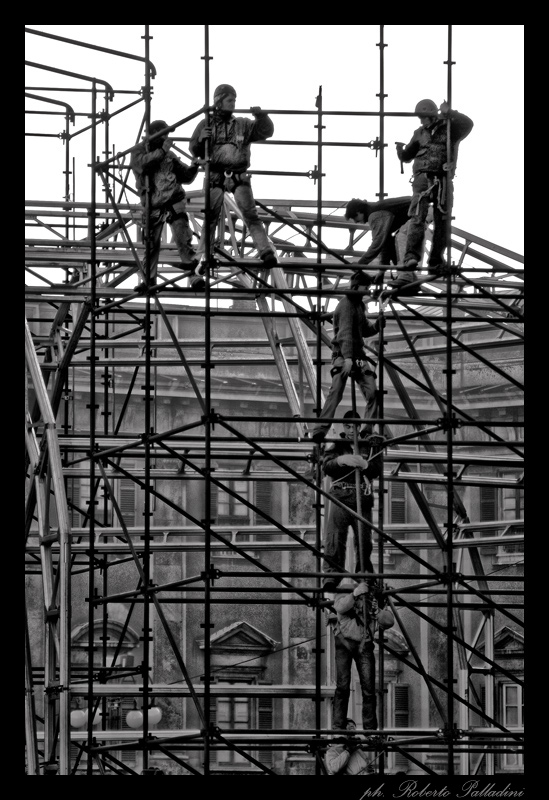 фото "Construction." метки: город, черно-белые, 