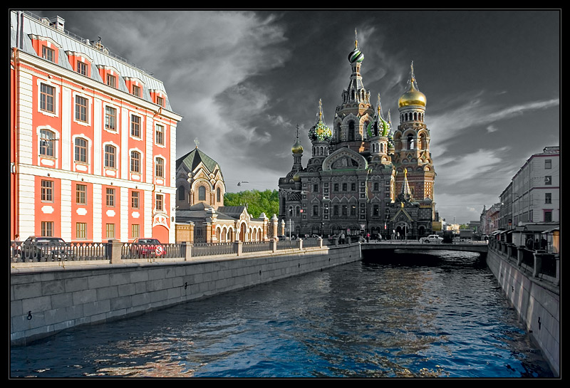 photo "The Saviour-on-Blood Church. PhotoShop version" tags: city, 