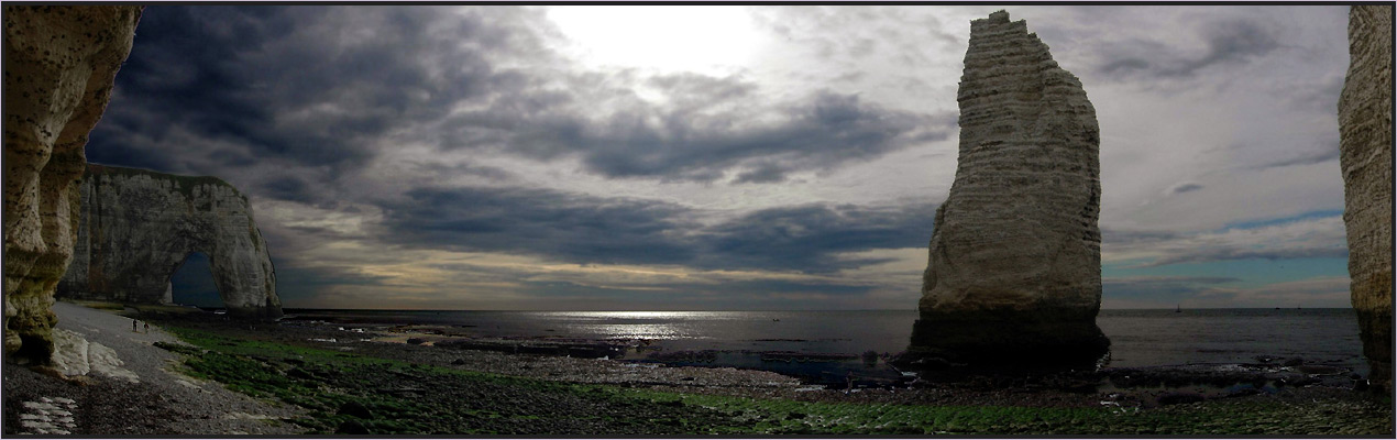 photo "Etretat panoramic" tags: landscape, water