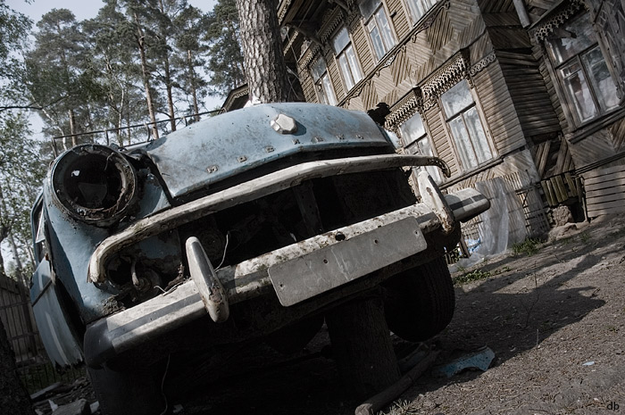 photo "The cars, russian version." tags: old-time, 