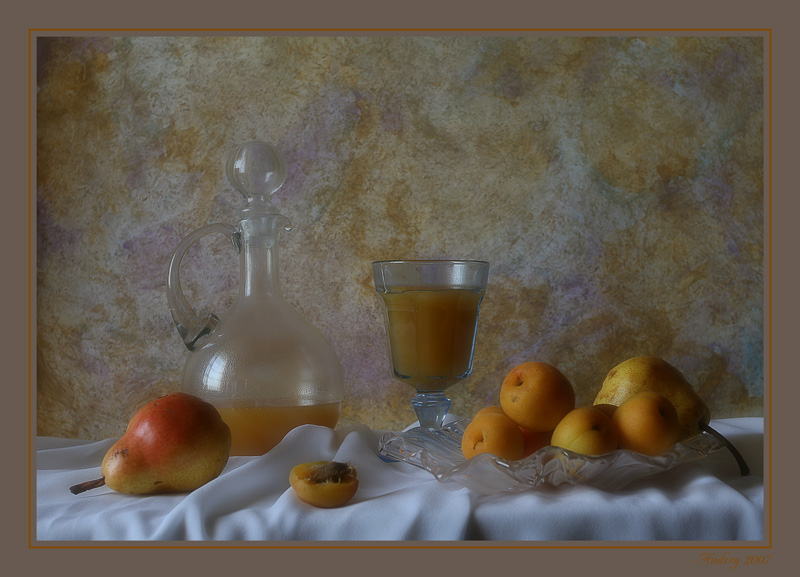 photo "Apricots and pears" tags: still life, 