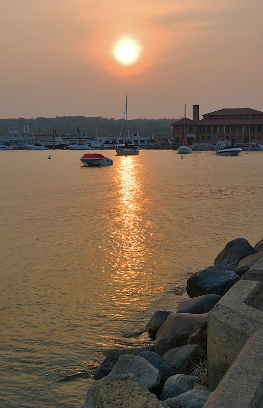 photo "The same place on Sunset" tags: landscape, water