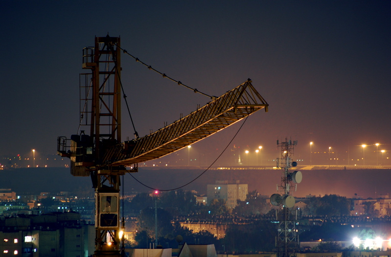 photo "heavy metal gear" tags: landscape, architecture, night