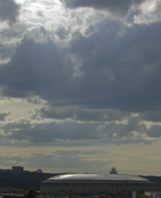 photo "Lgniki  today in evening" tags: city, landscape, clouds