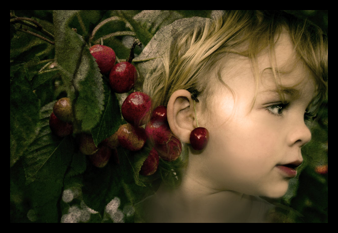 фото "Le temps des cerises" метки: фотомонтаж, портрет, дети