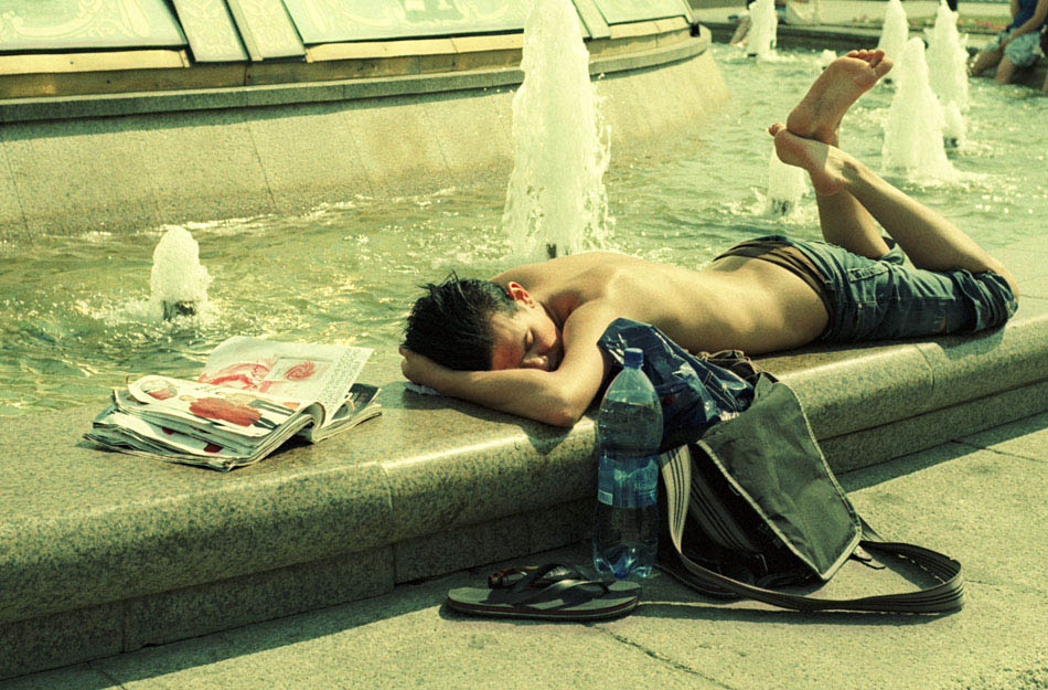 photo "Very hot weather in Moscow" tags: genre, city, 